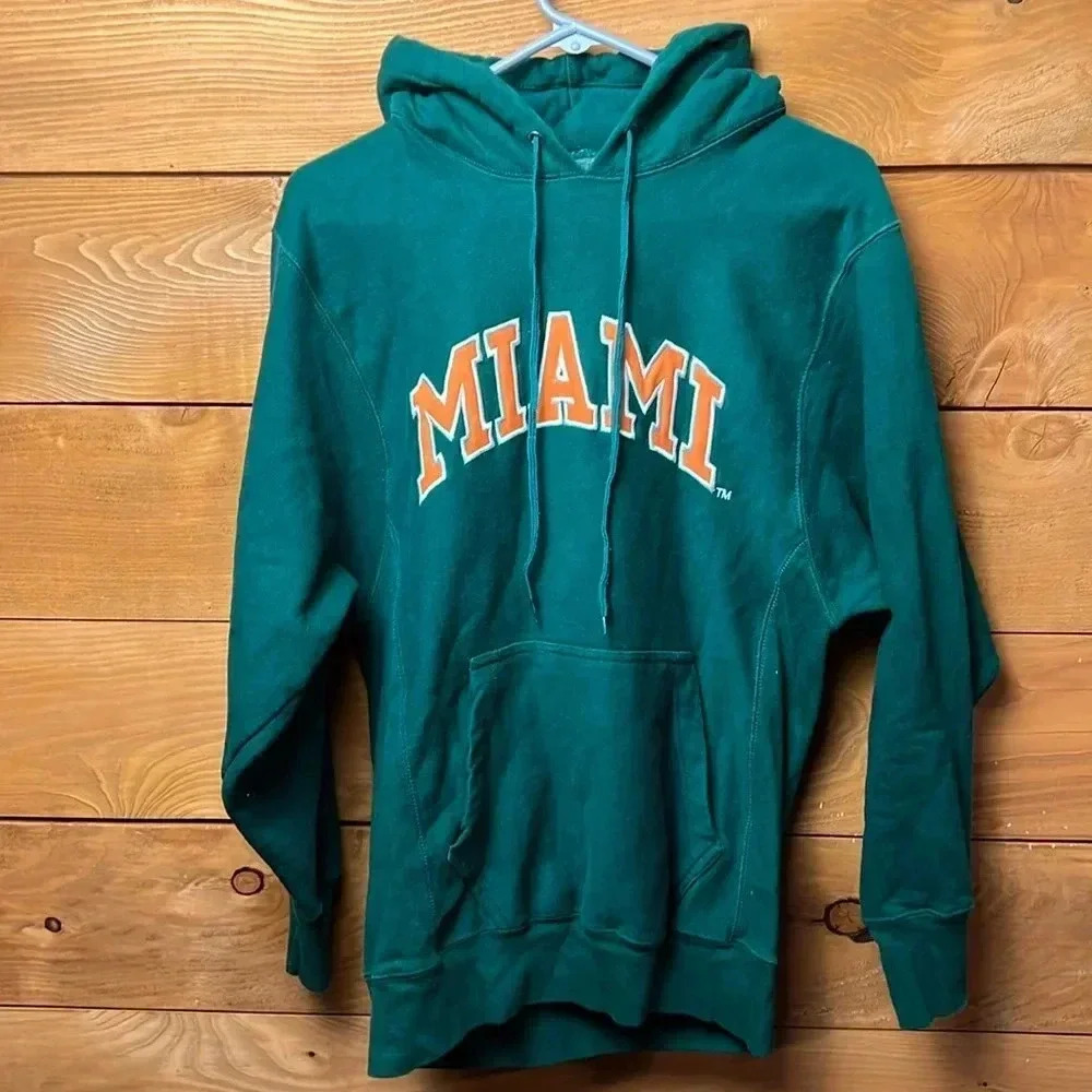 Steve‎ and Barry’s outfitters men’s Miami state embroidered hooded sweatshirt S